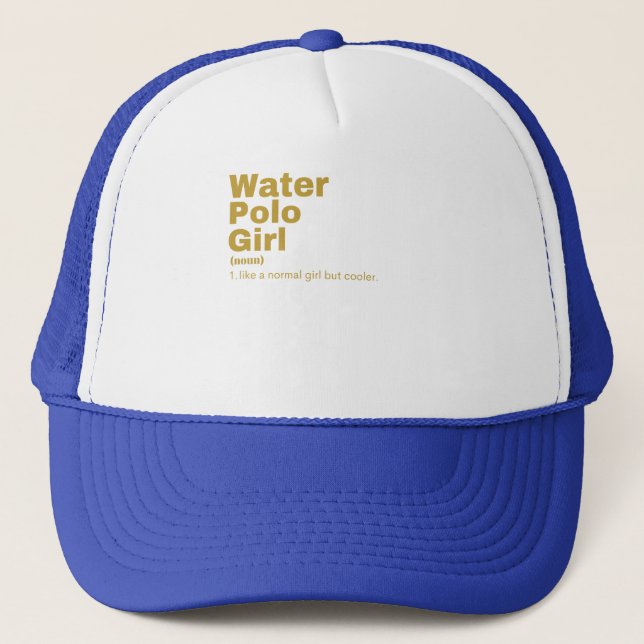 Casquette ilm Girl - Water Polo (Devant)