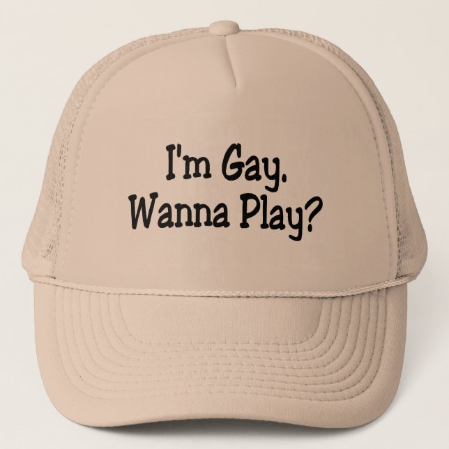 Casquette Im l'homosexuel veulent jouer (Devant)