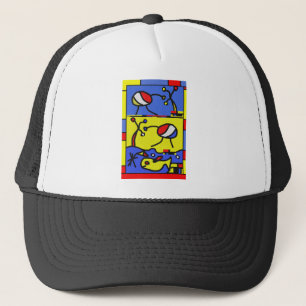 Casquette Image avec art moderne poisson