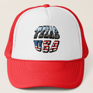 Casquette Image et texte du drapeau du Texas