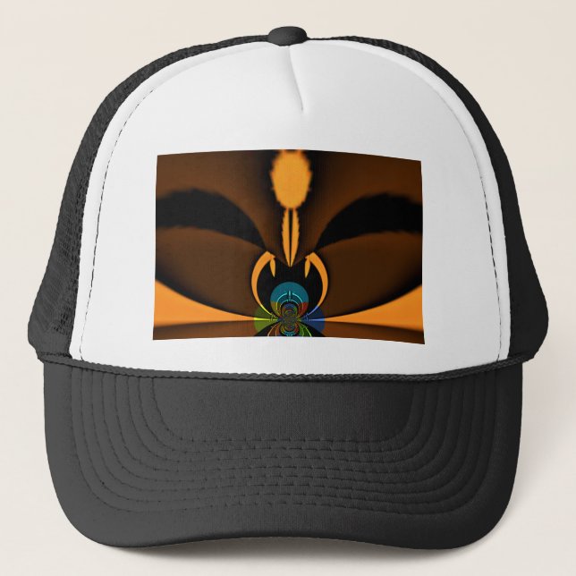 Casquette Impression de contraste de couleur Abstraite (Devant)