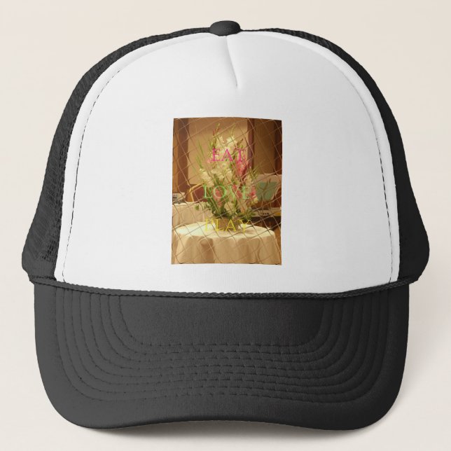 Casquette Impression des fleurs reflétées (Devant)