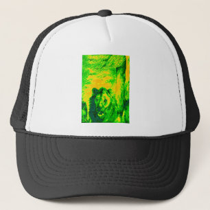 Casquette Impression Fluorante Lion Art Vision Night