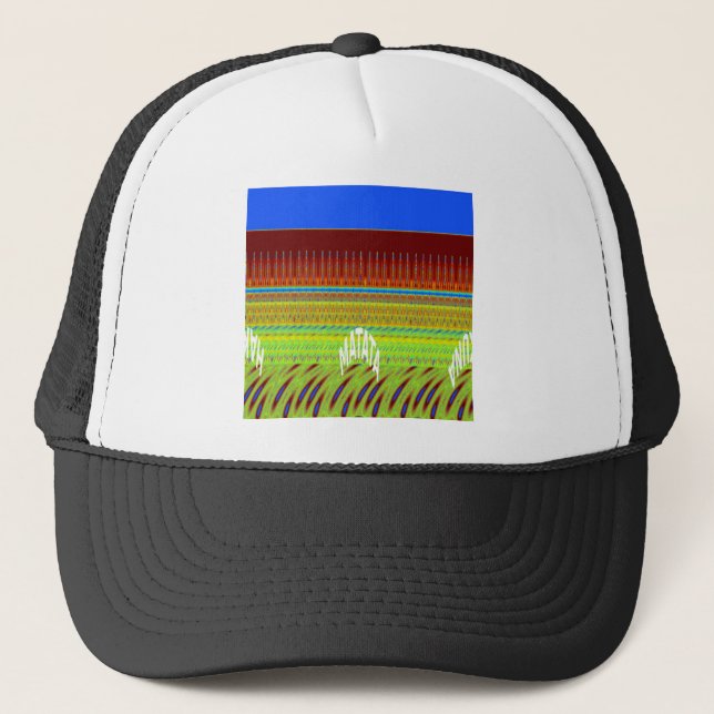 Casquette Impression Motif géométrique coloré (Devant)