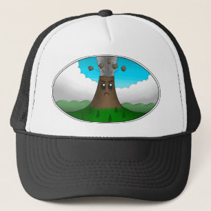 Casquette Impression volcan en colère