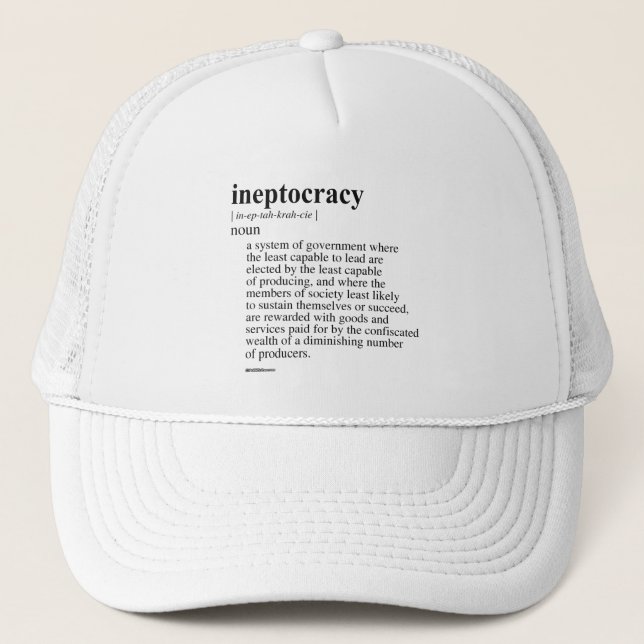 CASQUETTE INEPTOCRATIE (Devant)