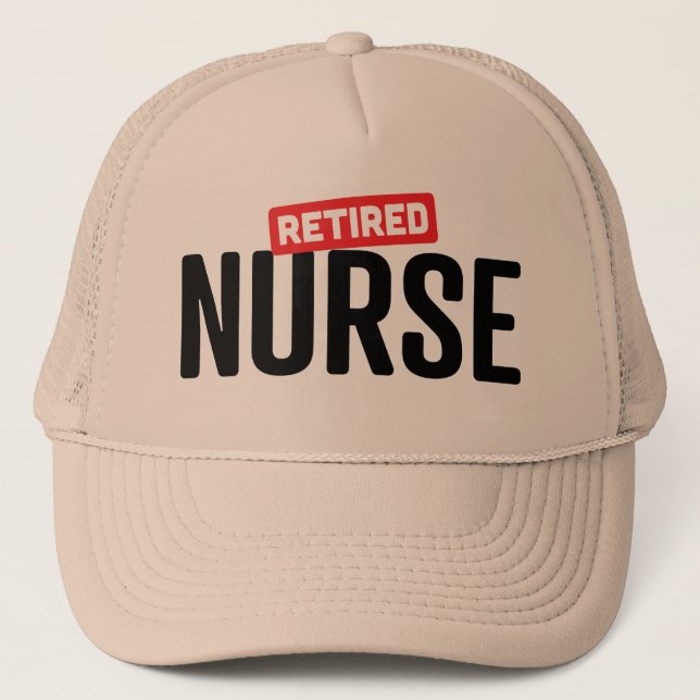 Casquette infirmière à la retraite (Devant)