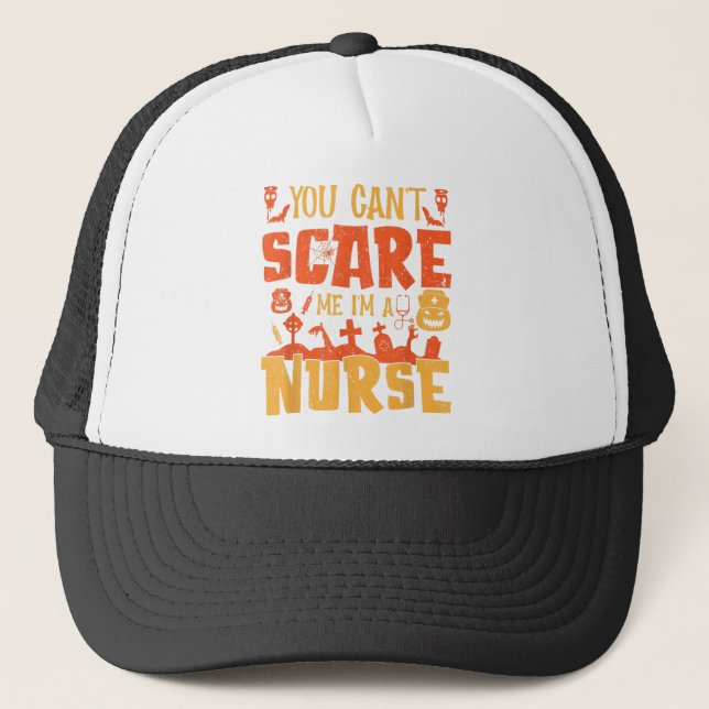 Casquette Infirmière Par Jour Sorcière Par Nuit Drôle Hallow (Devant)