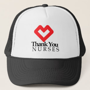 Casquette Infirmières Mercis   Coeur rouge
