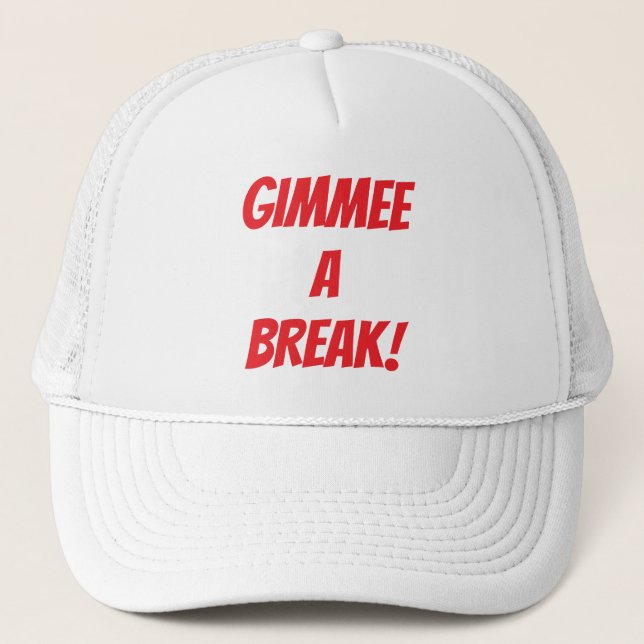 Casquette Infusion Golf "GIMMEE A BREAK !" Golf (Devant)