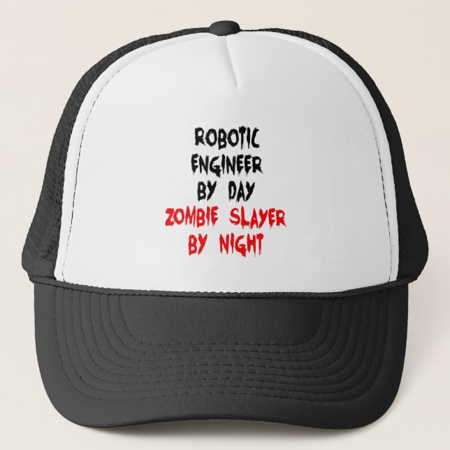 Casquette Ingénieur robotique Zombie Slayer (Devant)