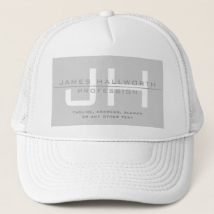 Casquette Initiales monogrammes modernes (ou autre texte) Gr