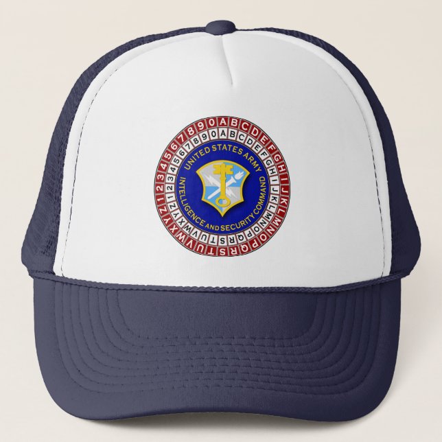Casquette INSCOM SSI et disque codeur (Devant)