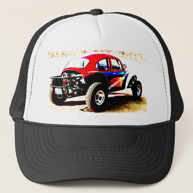 Casquette insecte blanc et bleu rouge de baja dans toutes (Devant)