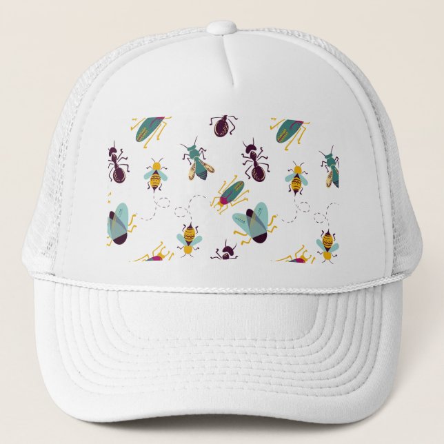 Casquette insectes de petits insectes (Devant)