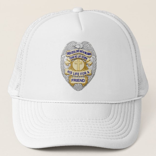 Casquette Insigne de l'officier - Ligne bleue mince (Devant)