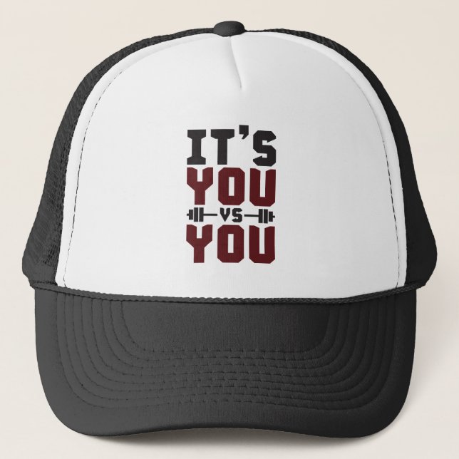 Casquette Inspiration de l'entraînement - C'est vous contre  (Devant)