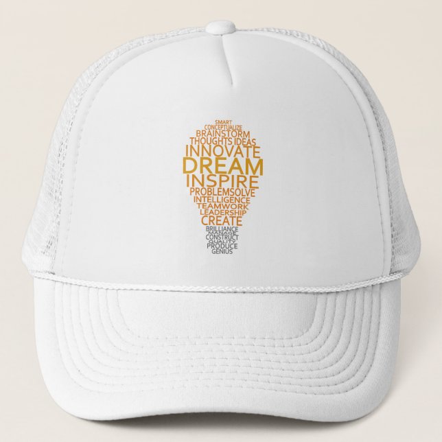 Casquette inspiré d'ampoule - choisissez la (Devant)