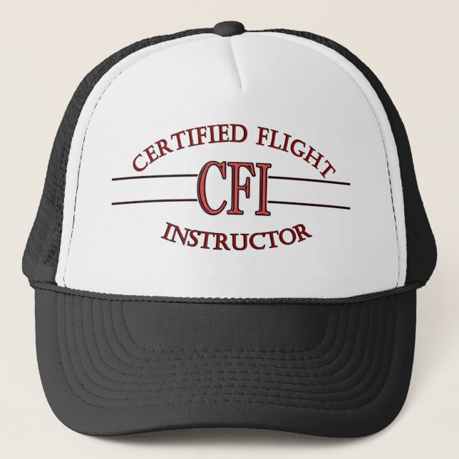 CASQUETTE INSTRUCTEUR DE VOL CERTIFIÉ LOGO RED CSF (Devant)