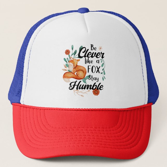 Casquette Intelligent Comme Le Renard Humble, Animaux Sauvag (Devant)