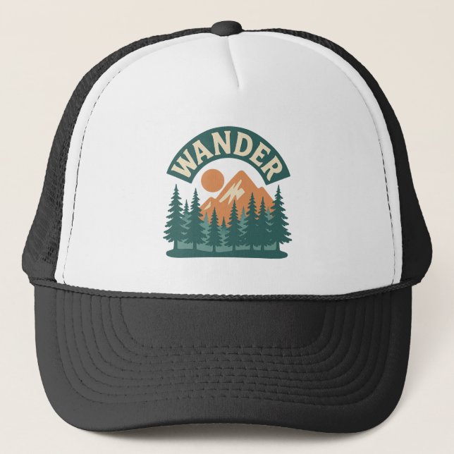 Casquette Introduire Outdoors Club Trucker Chapeau - Retro F (Devant)