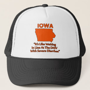 Casquette Iowa - Comme faire la queue au DMV...