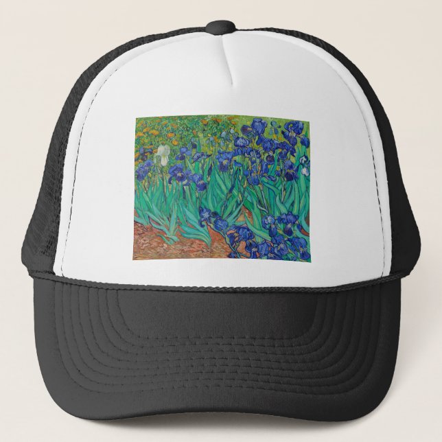 Casquette Irises (1889) par Vincent Van Gogh (Devant)