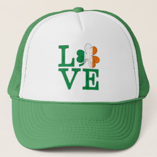 Casquette Irish Love Distressed Tricolor Shamrock St Paddy's
