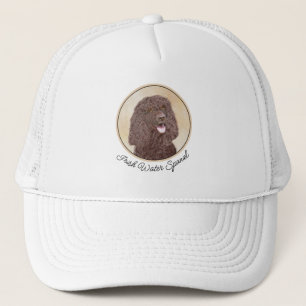 Casquette Irish Water Spaniel Peinture - Original Dog Art