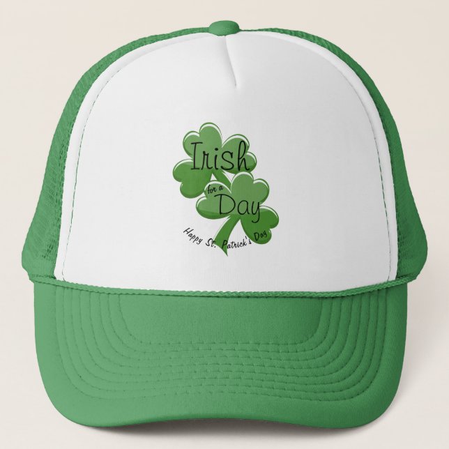 Casquette Irlandais pour une journée Joyeuse Saint-Patrick (Devant)
