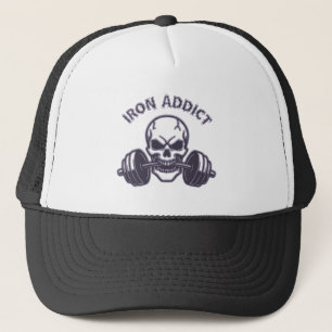 Casquette Iron Addict - Skull Bodybuilding and Weightlifting