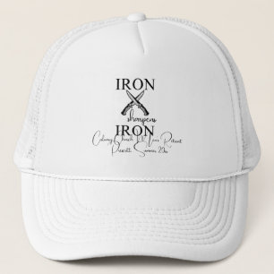 Casquette Iron aiguiseur Fer couteau chrétien