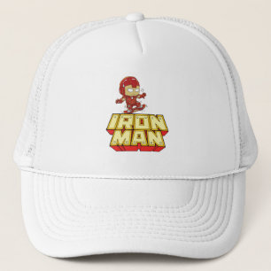 Casquette Iron Man Chibi Ridicule en Skateboard 