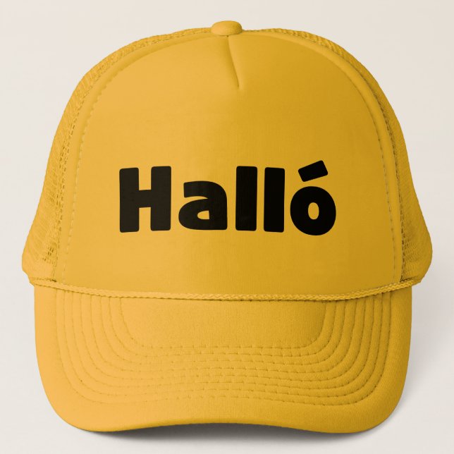 Casquette Islandais Halló { Hello ) Íslenska (Devant)