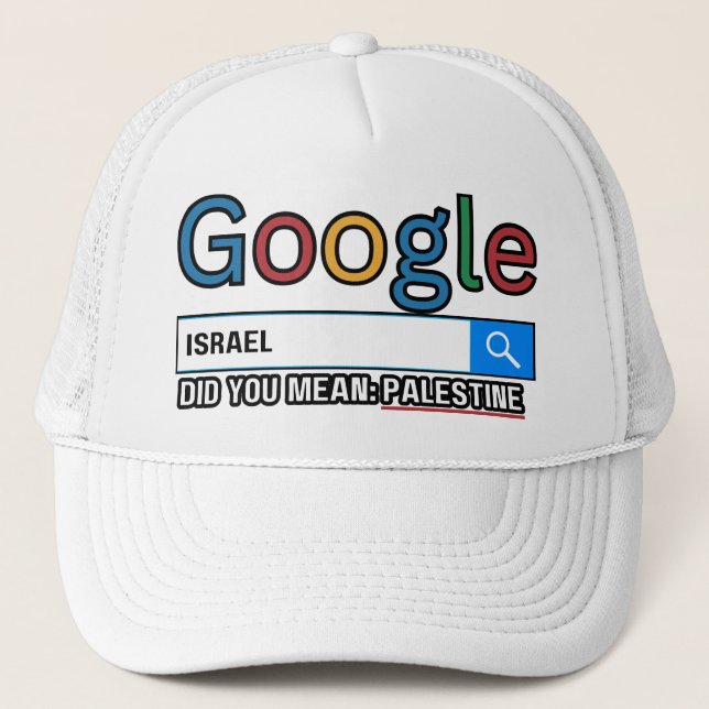 Casquette israël, tu voulais dire la Palestine research grag (Devant)