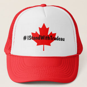 Casquette #IStandWithTrudeau Hashtag Trudeau Libéraux Canada