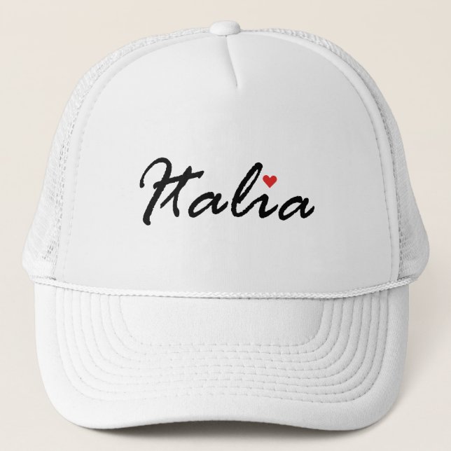 Casquette Italie Italienne, j'aime Italie (Devant)