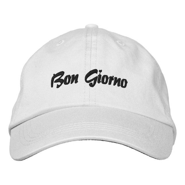 Casquette italien de baseball Bon Giorno (Devant)