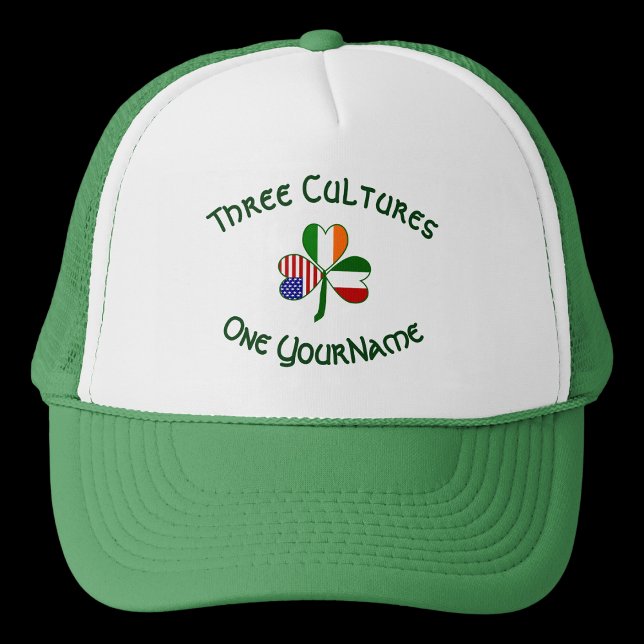 Casquette Italien irlandais Shamrock américain personnalisé (Créateur téléchargé)