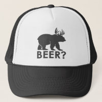 itinéraire noir et blanc d'ours de bière de