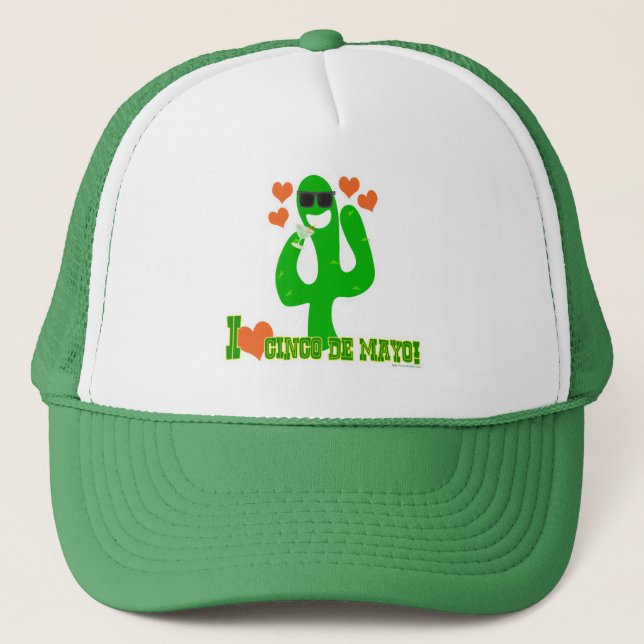 Casquette J'adore Cinco De Mayo ! (Devant)
