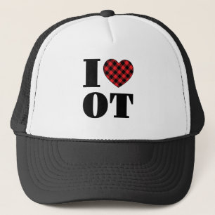 Casquette J'adore la thérapie de l'ergothérapie