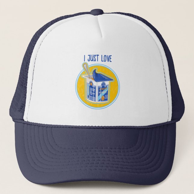 Casquette J'adore le yaourt d'abricot (Devant)