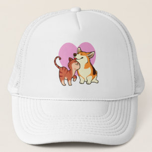 Casquette J'adore mon animal de compagnie Chat et Amoureux