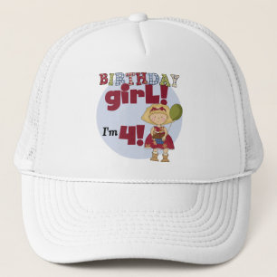 Casquette J'ai 4 T-shirts et cadeaux pour filles d'anniversa