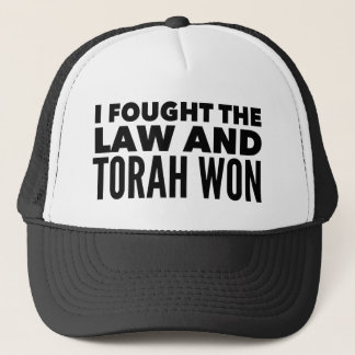 Casquette J'ai combattu la loi et la Torah a gagné des racin