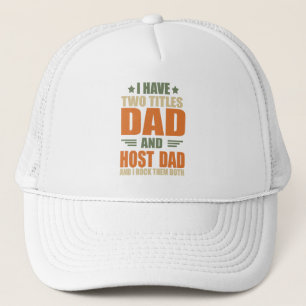 Casquette J'ai deux titres papa et papa hôte
