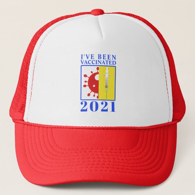 Casquette J'ai été vacciné pour le 19 novembre 2021 (Devant)