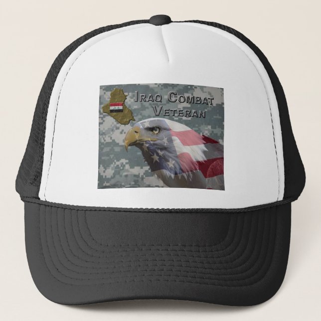 Casquette J'Ai Servi - Un Vétéran De Combat Irag (Devant)