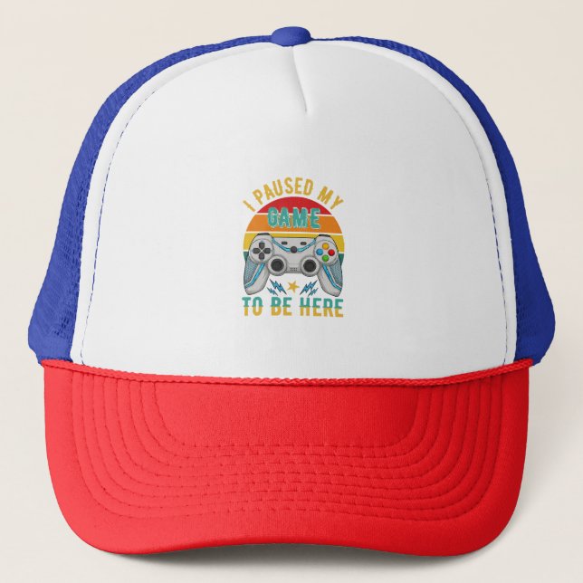 Casquette j'ai suspendu mon jeu (Devant)